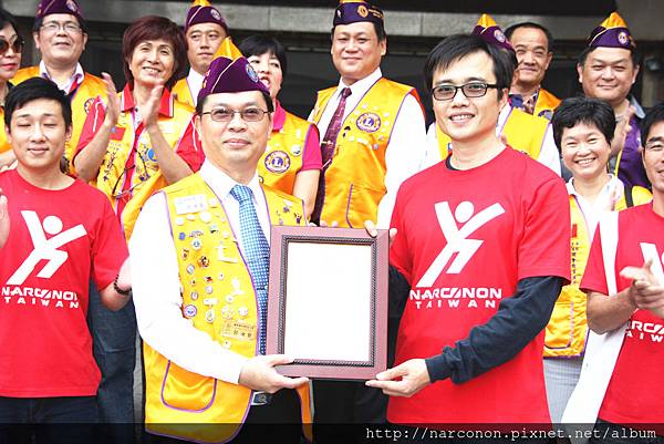 2014年10月28日戒毒成功者與獅子會攜手 花蓮自強國中校園反毒現身說法