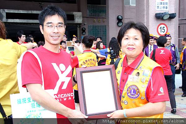 2014年10月28日戒毒成功者與獅子會攜手 花蓮自強國中校園反毒現身說法