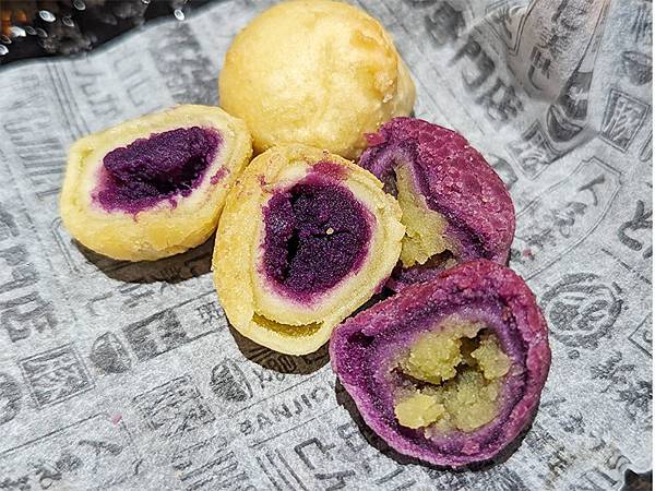 斑鳩的窩炸地瓜球壇Q有嚼勁