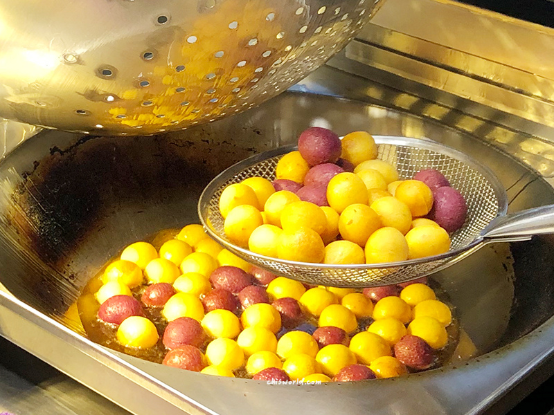 丸手作地瓜球顆顆圓潤有嚼勁
