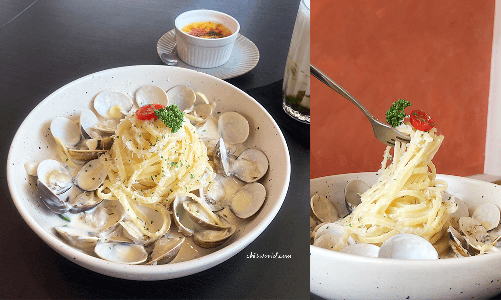 嶼里with you義大利麵推薦，麵條軟硬適中，海鮮鮮甜