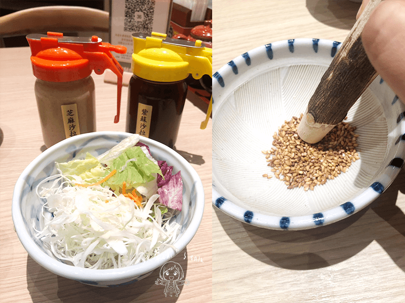 伊勢路–勝勢日式豬排沙拉、芝麻