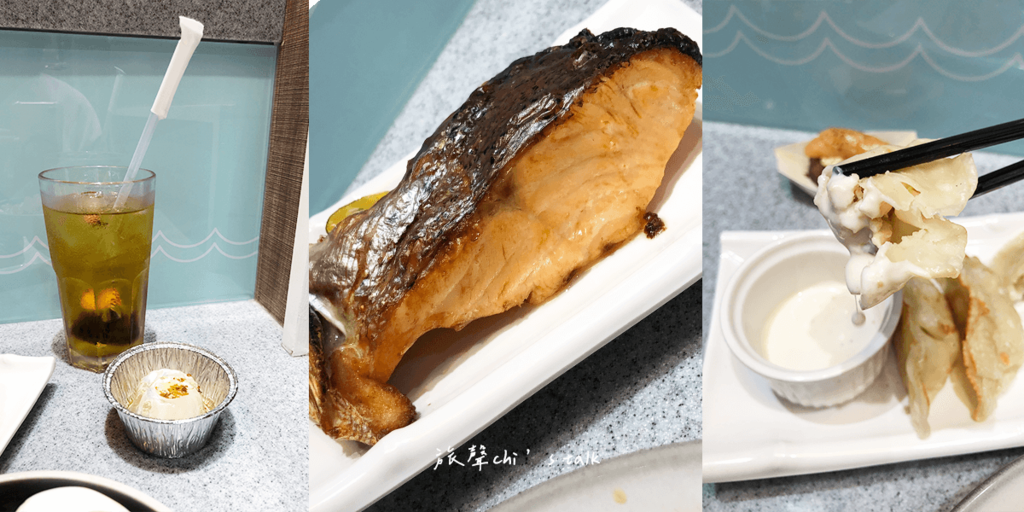 美威鮭魚時代店加79元升級套餐，提供飲料、甜點