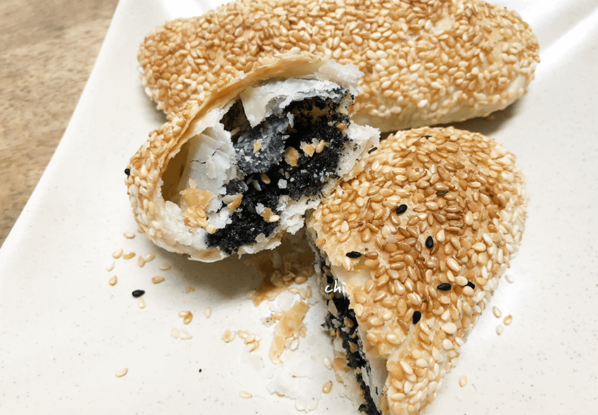 吉上蟹殼黃芝麻口味香氣足