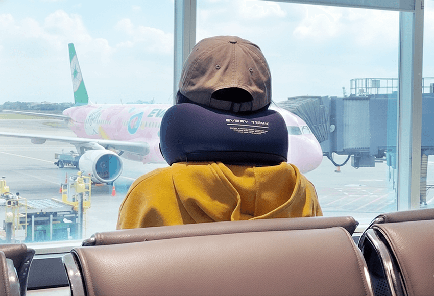 旅途中提高舒適度的EVERY THINK頸枕 EVERYTHINK旅行三件組,旅行頸枕支撐頸部