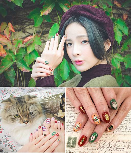♥愛光療♥ 好有質感的秋冬民族手繪 x Venus Nail 美甲工坊
