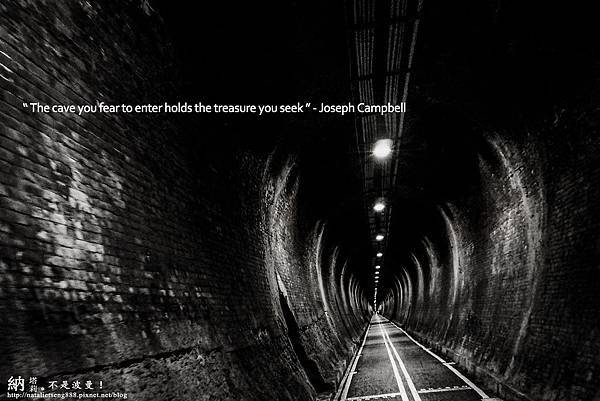 " The cave you fear to enter holds the treasure you seek " - Joseph Campbell