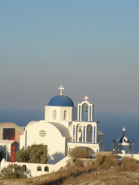 santorini--車行途中的教堂