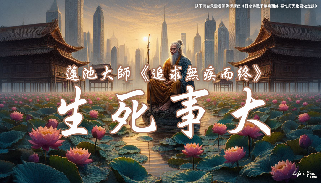 【天雲老師佛學講座】蓮池大師：生死事大《無疾而終》｜天界之舟地藏道場.png
