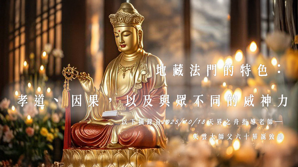 天雲大師父開示｜地藏法門的特色：孝道、因果，以及與眾不同的威神力4.png