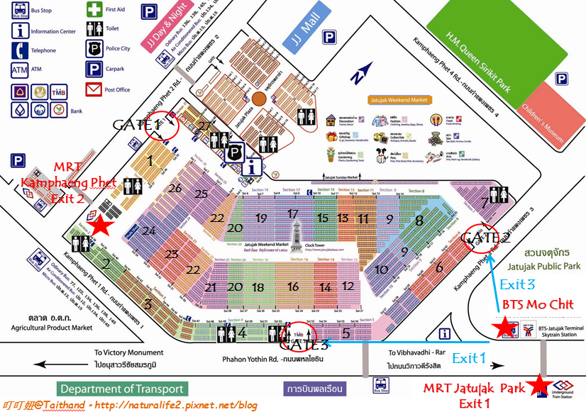 Chatuchak Market Map