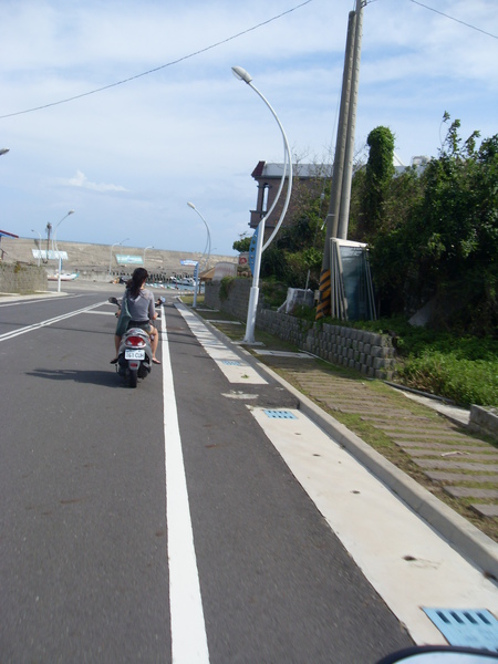 小琉球的馬路都沒車，超棒的