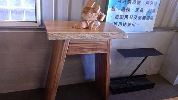 原木玄關桌-非洲斑馬木玄關桌