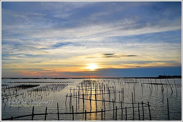 東石網寮夕色