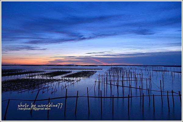 東石網寮夕色