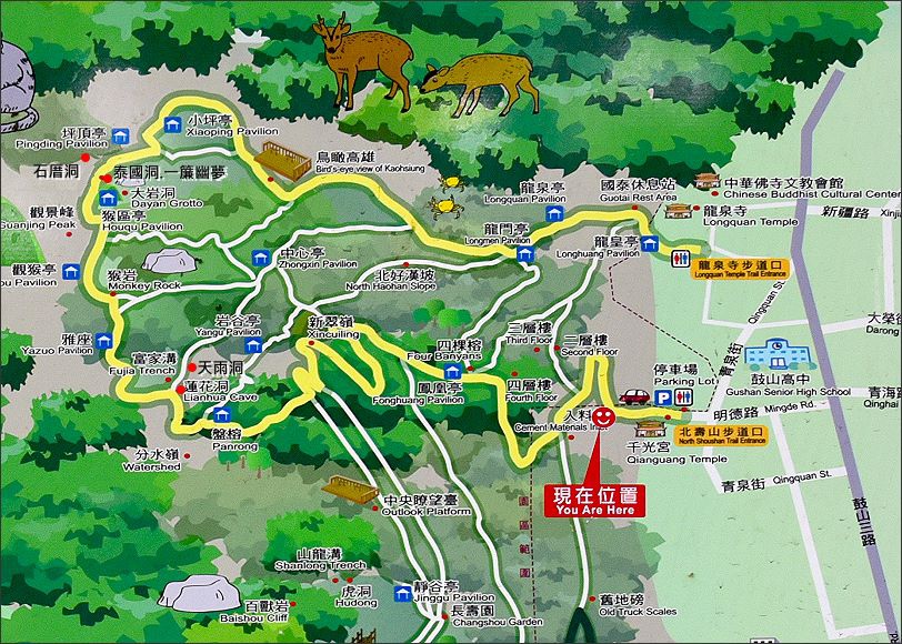 高雄柴山步道地圖