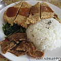 20110918_御鮮坊_香炸雞排飯70元(加蜜汁、加飯)