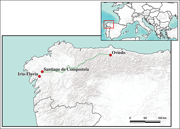 西班牙聖地亞哥德孔波斯特拉,古墓中可能是主教本人 西班牙聖地亞哥德孔波斯特拉,古墓中可能是主教本人