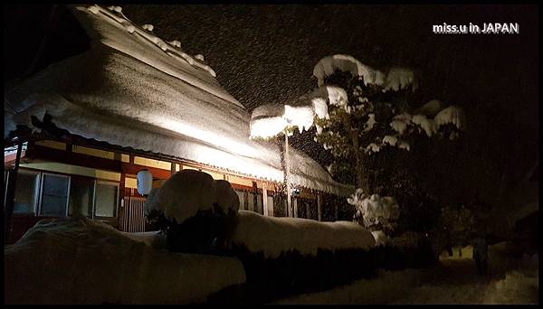 美山合掌村下雪