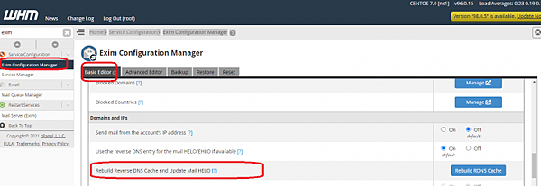 CPanel 若何重建Exim PTR 保存DNS Cach CPanel 若何重建Exim PTR 保存DNS Cach