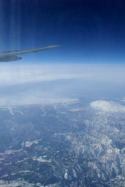 回東京的飛機上風景