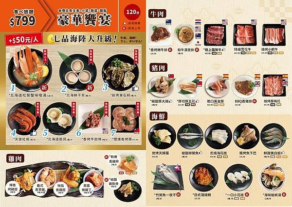 台中美食|燒肉眾豐原店。燒肉眾13周年慶~799元豪華饗宴+