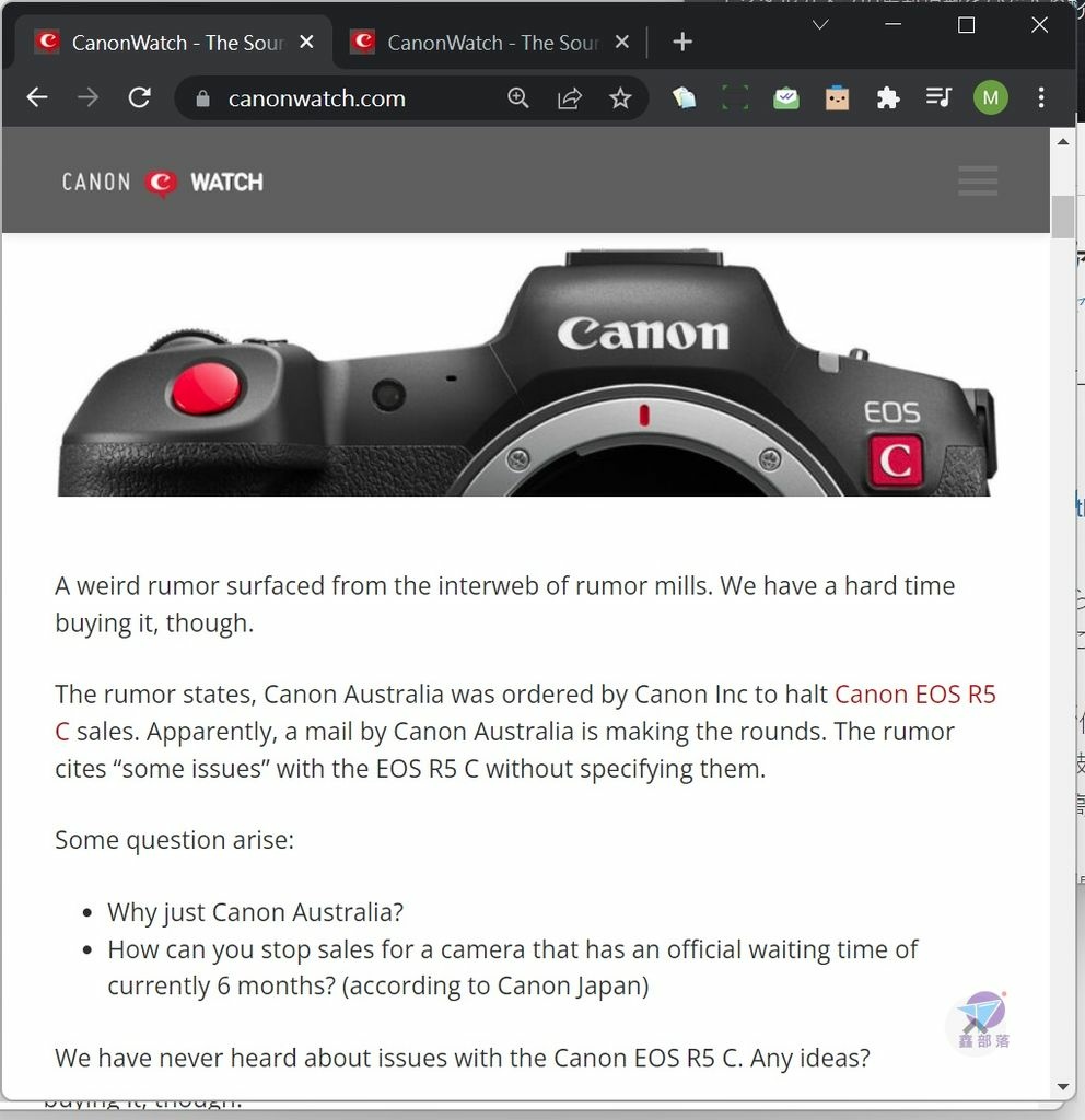 Pixnet-1145-075 canon eos r5 c Canon Australia halting sales of the Canon EOS R5C 04_结果.jpg