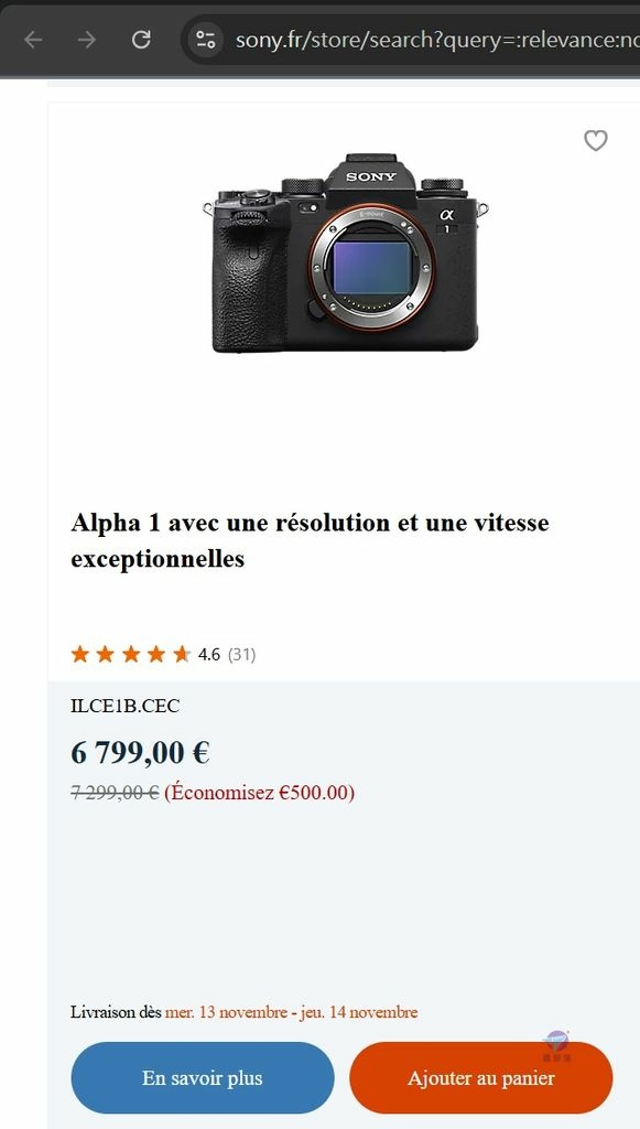 Pixnet-1797-031_SONY A1 II 登場的前兆 Sony A1 在索尼法國首次降價 500 歐元_sony a1 price drip in Fr 01_结果.jpg