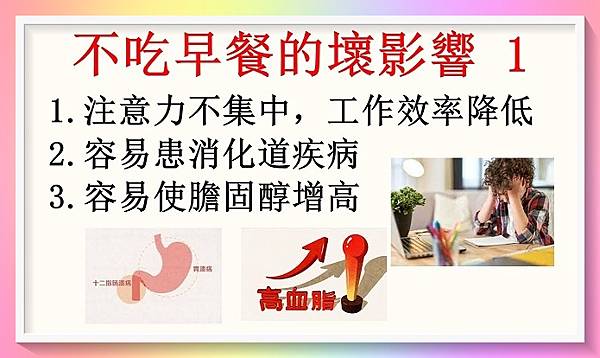 不吃早餐竟如此影響健康，不可不知！1.JPG