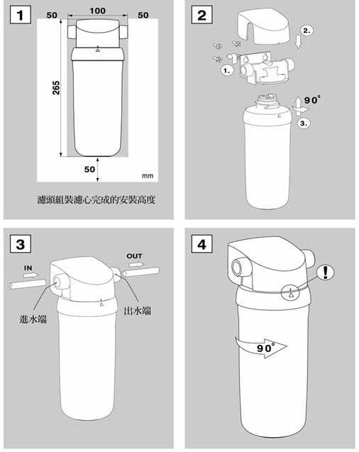 諾德淨水器 安裝說明 雪花台湾