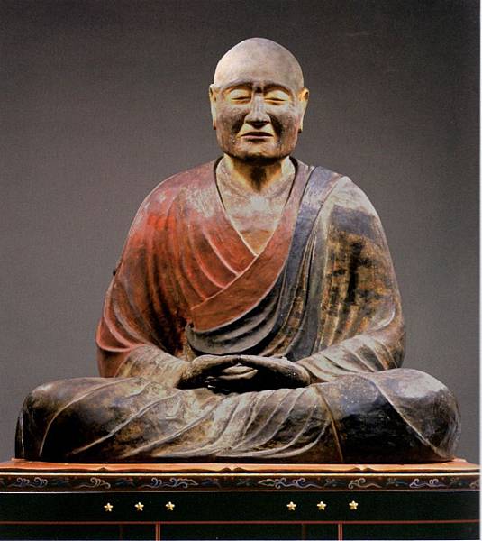 鑑真和尙坐像 國寶 鑒真 6年 763年 在754年東渡日本 759年 唐招提寺 盧舍那佛 國寶 中國唐代高僧鑒真和尚親手興建的盛唐建築風格寺院 所以被稱為中日友誼的寺院 已被列入日本國寶 並於1998年作為 古都奈良的文化財 的組成部分被列為世界文化遺產 姜朝鳳