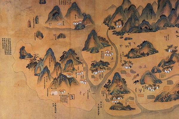 康熙臺北湖/1684~1722「台灣地里圖」《台灣地裡圖》約 康熙臺北湖/1684~1722「台灣地里圖」《台灣地裡圖》約
