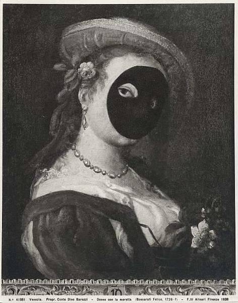 貴婦黑臉面具-防曬/威尼斯「面具風」/16世紀時歐洲貴族女性