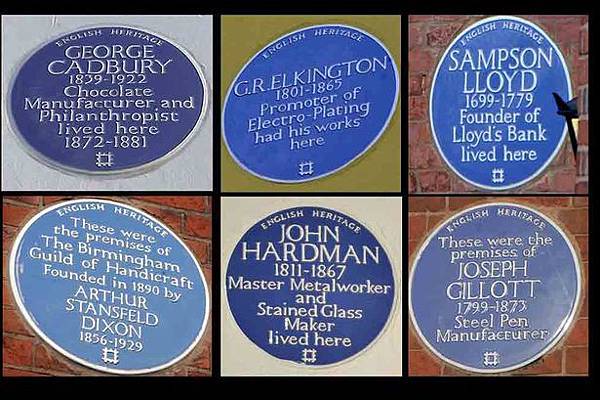 BLUE PLAQUES