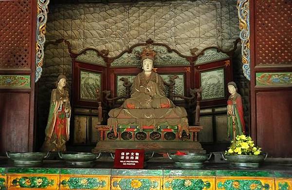 晉祠位於山西省太原市/聖母即周武王之妻子邑姜,亦為姜子牙之女 晉祠位於山西省太原市/聖母即周武王之妻子邑姜,亦為姜子牙之女