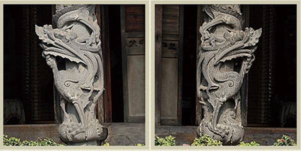 龍柱/三停九似/鹿港龍山寺(國家一級古蹟)/降龍與升龍常常結 龍柱/三停九似/鹿港龍山寺(國家一級古蹟)/降龍與升龍常常結