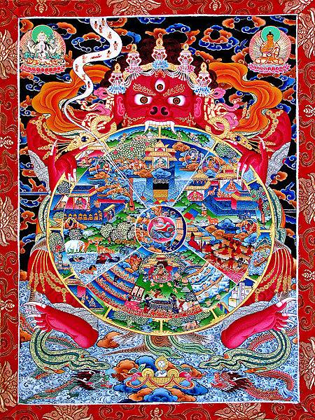 生命之輪+生命之鑰+六道輪迴圖解-由釋迦牟尼佛所畫,描繪出輪 生命之輪+生命之鑰+六道輪迴圖解-由釋迦牟尼佛所畫,描繪出輪