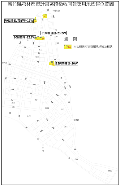 湖口鄉王爺壟重劃區-湖口運動公園標售縣有區段徵收土地/店面每