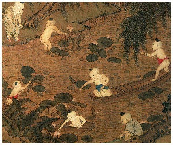 《長春百子圖》是中國古代風俗畫中的嬰戲圖之一,傳為北宋蘇漢臣 《長春百子圖》是中國古代風俗畫中的嬰戲圖之一,傳為北宋蘇漢臣