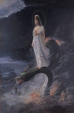 1959年台灣發生八七水災所留觀世音聖蹟影像-觀世音菩薩顯真 1959年台灣發生八七水災所留觀世音聖蹟影像-觀世音菩薩顯真