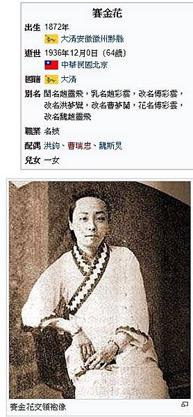 新茶花賽金花/賽金花（1872年－1936年）狀元夫人和公使