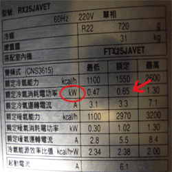 冷暖氣電費計算/電費計算機｜每日.每月電費計算