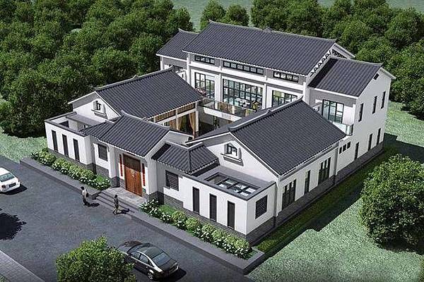 板橋林本源五落大厝/一個院子四面建有房屋,通常由正房、東西廂 板橋林本源五落大厝/一個院子四面建有房屋,通常由正房、東西廂