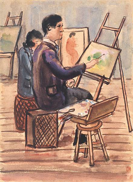 陳澄波之子也是陳澄波文化基金會董事長陳重光昨送來大禮,將「新