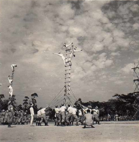 苗栗消防桃園消防嘉義消防隊的特技表演-1960年，嘉義消防隊