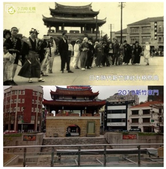 1950-1955,1968年新竹東門街,東門城/1958年 1950-1955,1968年新竹東門街,東門城/1958年