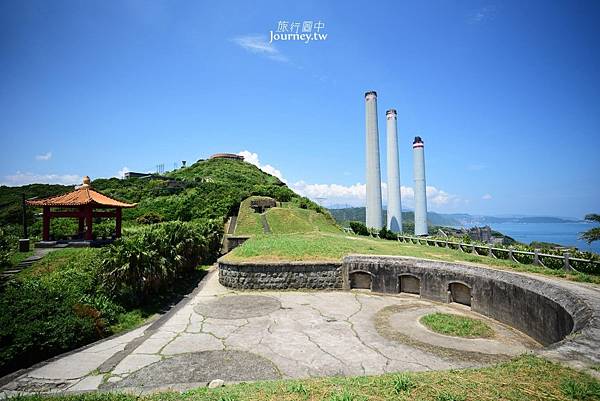 白米甕砲台-荷蘭城建於1900年與東側和平島的社寮砲台扼守基