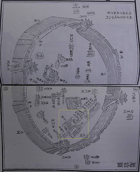 新竹市孔廟原址在成功里的武昌街、大成街、林森路、復興路4條街