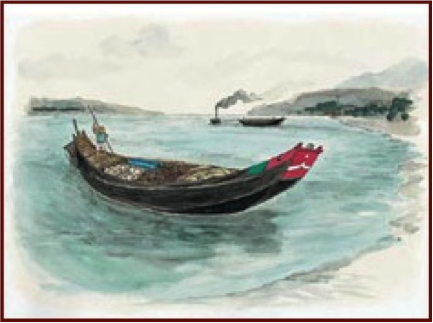 法國駐日武官皮摩丹少校在其1900年出版的回憶錄《遠東紀行，