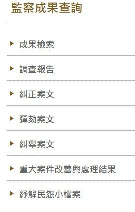 監察院-監察成果查詢（2023）年有關糾正、糾舉及彈劾方面，